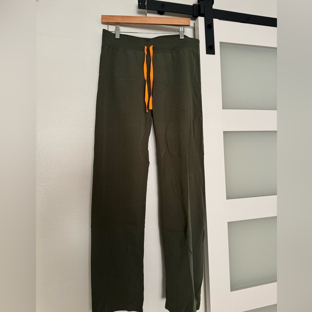 FIGS moss green Livingston pants